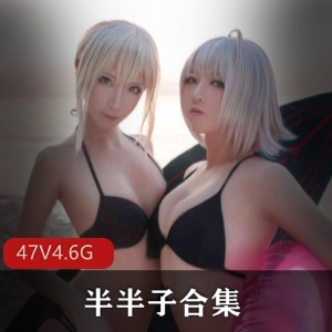 抖音半半子cos合集47套4.6G太高兴了