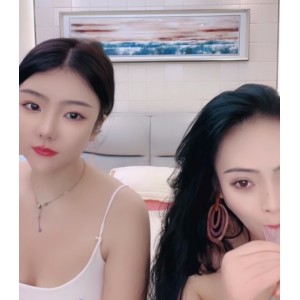 抖音可爱兔娘双人游戏直播合集22V24G呐喊诱惑